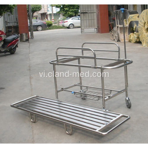 Xe đẩy gấp bệnh viện nhôm xe cứu thương